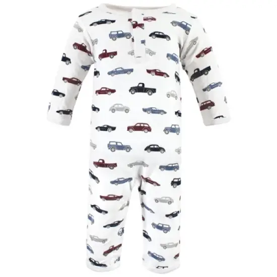 Hudson Baby Infant Boys Cotton Coveralls, Cars image {3}