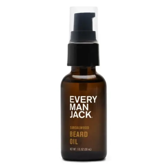 Every Man Jack Men's Moisturizing Beard Oil with Shea Butter - Sandalwood - 1 fl oz image {1}