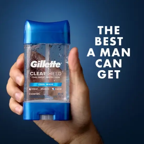 Gillette Clear Gel Antiperspirant Cool Wave - 3pk/3.8oz image {1}
