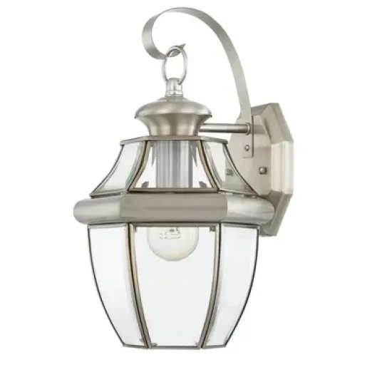 Livex Lighting Monterey 1 - Light Wall Light in  Brushed Nickel image {1}