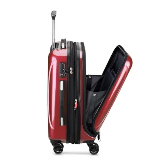 DELSEY Paris Aero Hardside Carry On Spinner Suitcase - Red image {4}