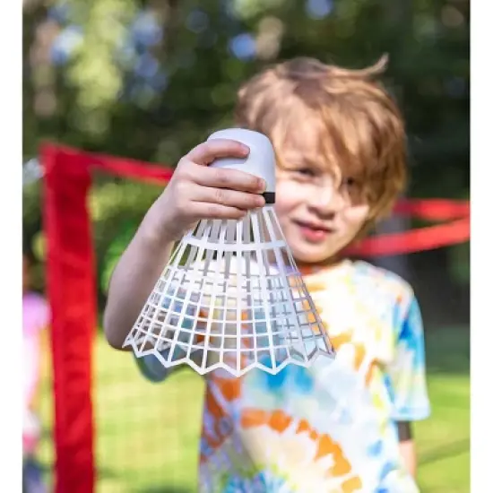 HearthSong Jumbo 3-in-1 Three-Way Game Set Featuring Badminton, Tennis and Volleyball for Kids image {12}