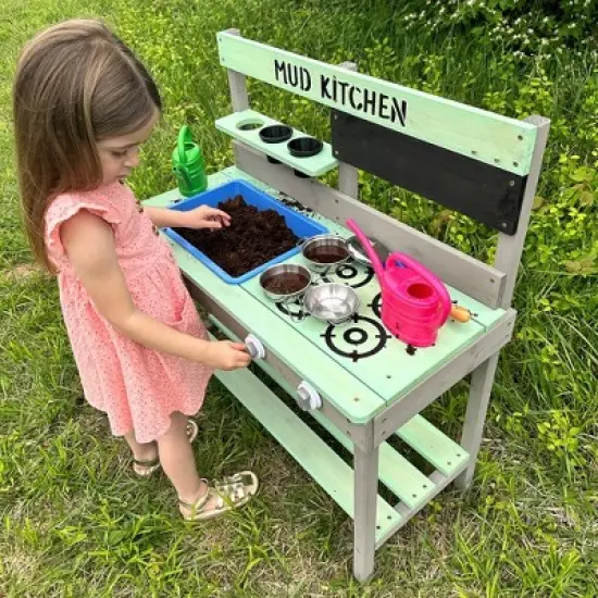 Tierra Garden Children's Mud Kitchen Bench image {3}
