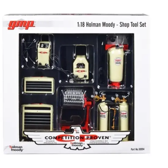 Garage Shop Tools #1 "Holman Moody - Competition Proven" Set of 6 pieces 1/18 Diecast Replica by GMP image {2}