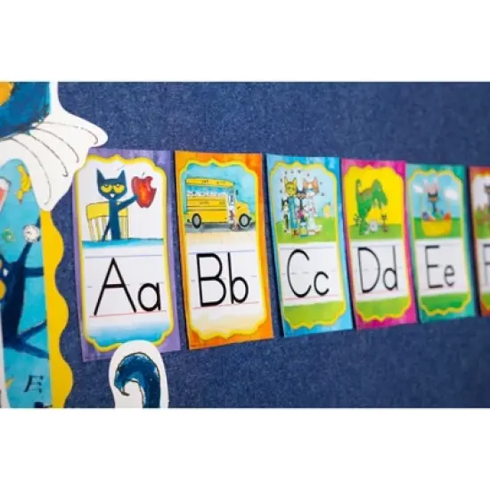 Edupress&trade; Pete the Cat&reg; Alphabet Bulletin Board Set image {1}