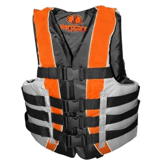 High-Performance Hardcore Adult Life Vest | USCG Approved Safety Flotation Device | Fully Enclosed and Designed for Max Visibility image {3}