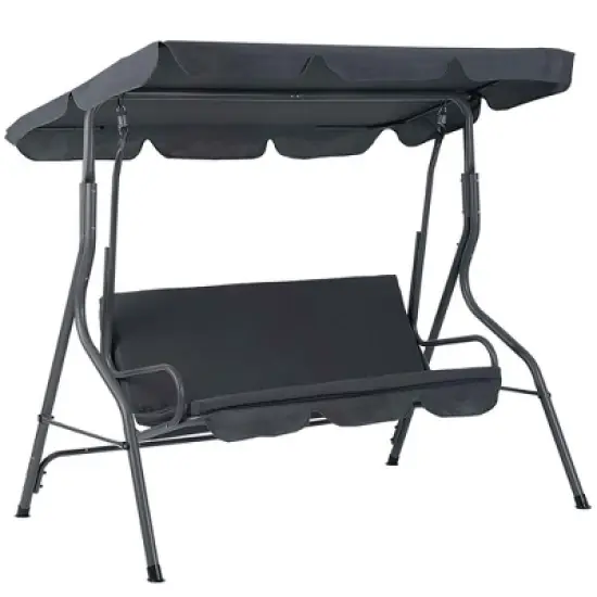 Aoodor 3 Seater Patio Porch Swing With Canopy image {1}