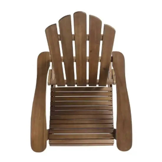 GDFStudio Cara Outdoor Acacia Wood Adirondack Rocking Chair image {7}