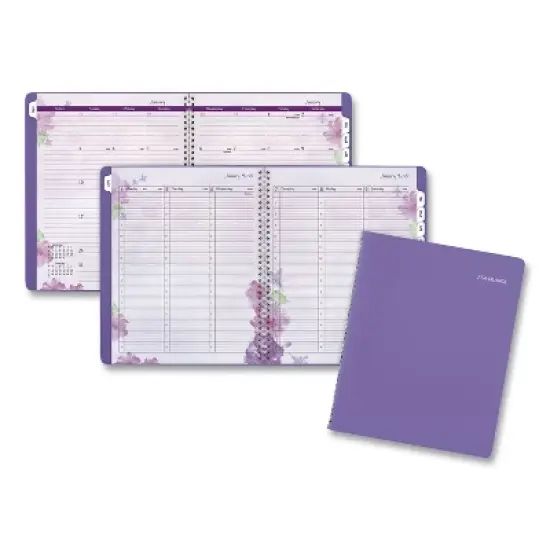 Beautiful Day Weekly/Monthly Planner, Vertical-Column Format, 11 x 8.5, Purple Cover, 13-Month: Jan 2026 to Jan 2027 image {4}