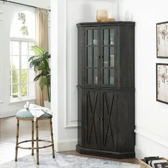 Enclosed Corner Cabinet - Home Source image {1}