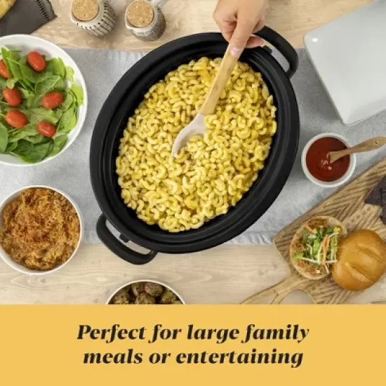 Crock-Pot 7 Quart Cook n' Carry Programmable Countdown Ovenproof Slow Cooker with Removable Stoneware, Easy Locking Gasket Lid & Carrying Handles image {3}