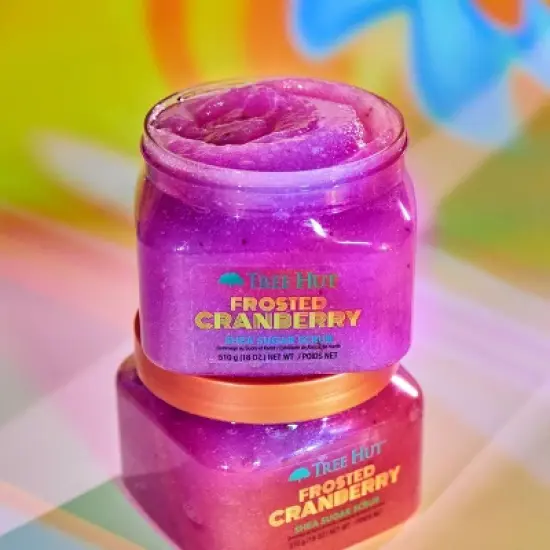 Tree Hut Frosted Cranberry Shea Sugar Body Scrub - 18oz image {5}