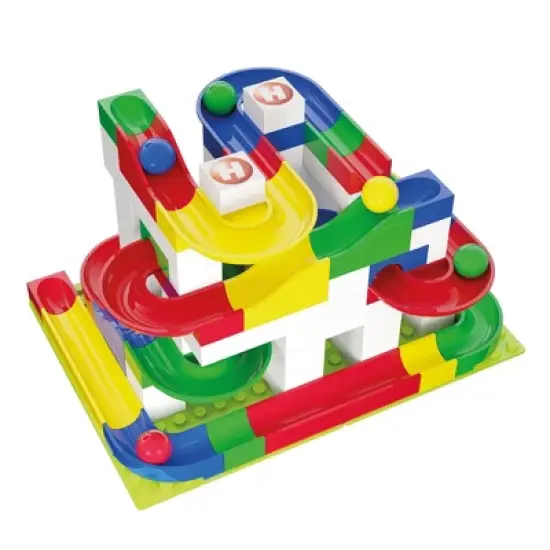 Hubelino Marble Run - 123-Piece Basic Building Box image {1}