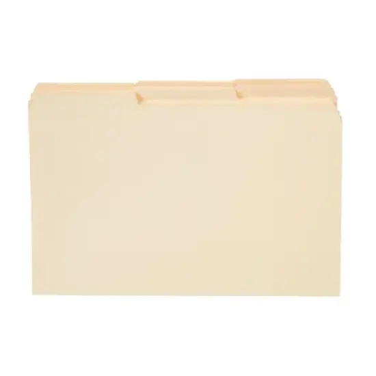 Staples Manila 3-Tab File Folders Legal Assorted Position 100/Box TR56680 image {5}