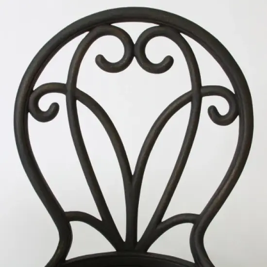 Syemin Patio Seating Sets Outdoor, Featuring Unique Design, Ideal for Chats, Perfect for Gardens, Living Spaces, Black, 16.25"*19.25"*36.5" image {4}