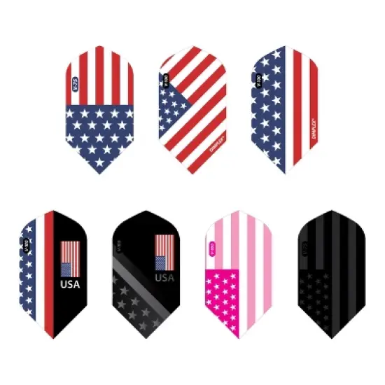 Fat Cat 21 Darts in a Jar Soft Tip 17 Grams with Patriot Dart Flights image {2}