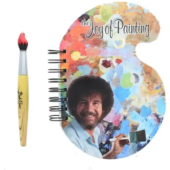 Surreal Entertainment Bob Ross "The Joy of Painting" Paint Palette Journal & Brush Pen image {6}