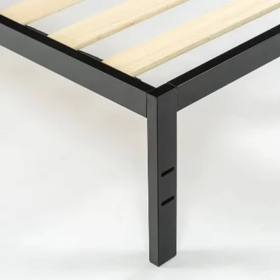 14" Narrow Twin Mia Platform Bed Frame Black - Zinus image {1}