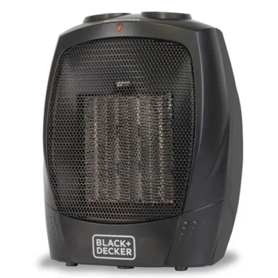 BLACK+DECKER Personal Ceramic Indoor Heater Black image {1}