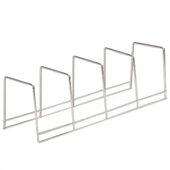 Better Houseware 4-Section Plate Rack in Silver image {2}