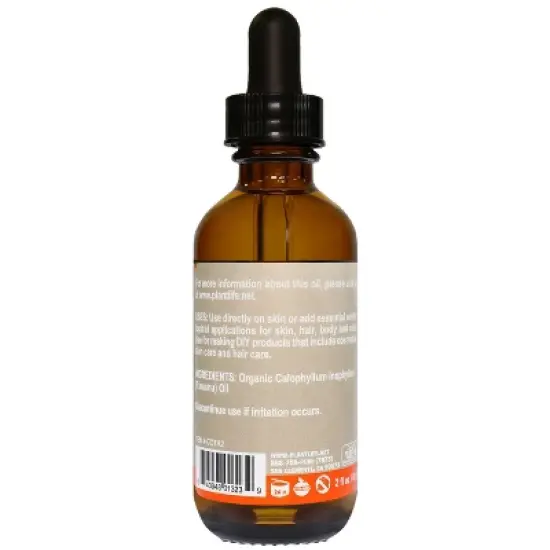 Plantlife Tamanu Carrier Oil - Cold Pressed, Non-GMO, and Gluten-Free Carrier Oil for Skin, Hair, and Personal Care image {2}