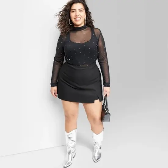 Women's High-Rise Bodycon Mini Skort - Wild Fable&trade; image {4}