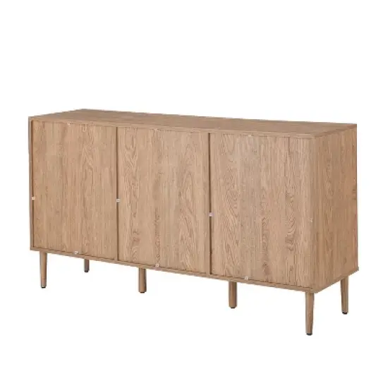 Philemon &nbsp;56Wide Modern Cabinet Sideboard with Rattan Design | Karat Home image {4}