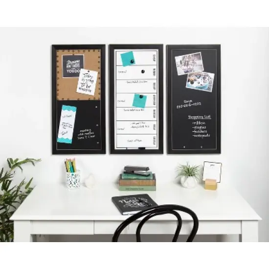 Wyeth Framed Magnetic Chalkboard - Kate & Laurel All Things Decor image {6}