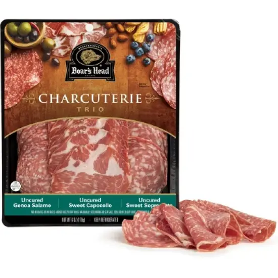 Boar's Head Charcuterie TRIO - Uncured Genoa Salame, Uncured Capocollo, Uncured Sweet Sopressata - 6oz image {4}