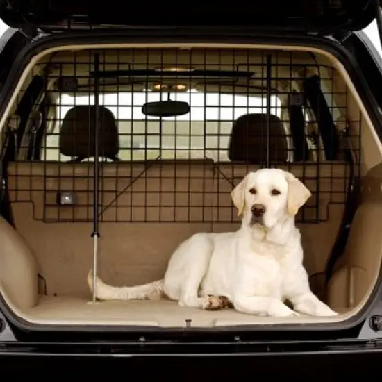 Little Giant Pet Lodge 2 Way Adjustable Heavy-Duty Wire Mesh Auto Dog & Cat Vehicle Barrier Gate for Cars, SUVs, Minivans, and More, Black image {1}