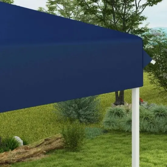 Resenkos Backyard Garden Canopy, Camping Canopy Screen Tent,13' x 13' Pop Up Canopy Tent with Height Adjustable for Outdoor, Garden, Patio, Dark Blue image {3}