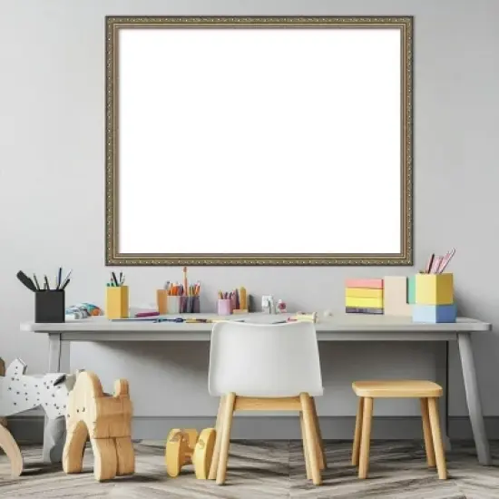 Amanti Art Parisian Silver Framed Dry Erase Magnetic Board image {5}