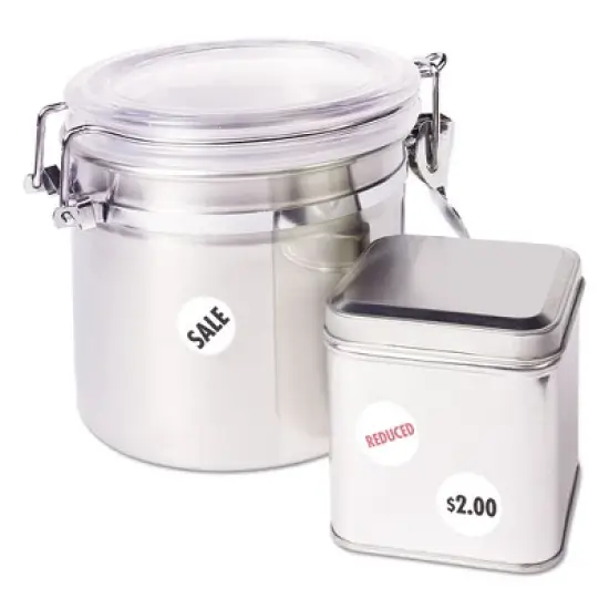 Avery Removable Multi-Use Labels, Inkjet/Laser Printers, 0.75" dia, White, 24/Sheet, 42 Sheets/Pack, (5408) image {1}