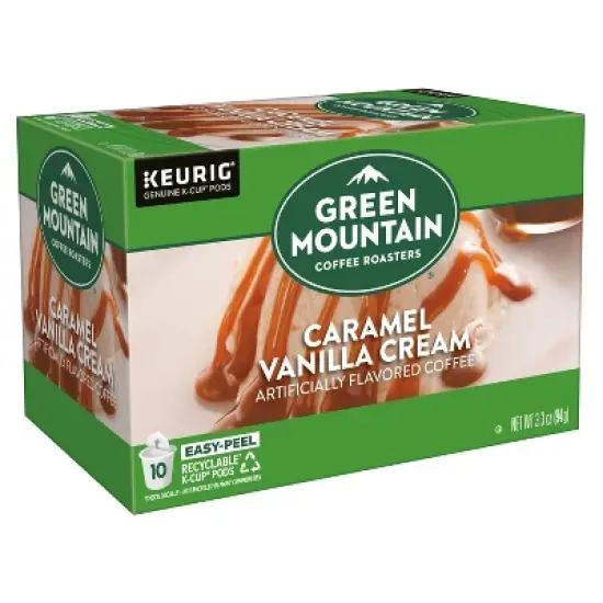 Green Mountain Caramel Vanilla Cream Flavored Keurig K-Cup Light Roast Coffee Pods image {11}