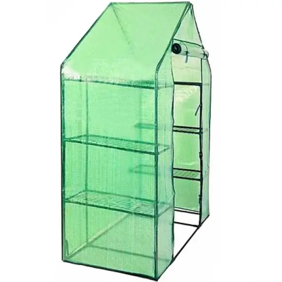 Costway Portable Mini Walk In Outdoor 4 Tier 8 Shelves Greenhouse image {8}