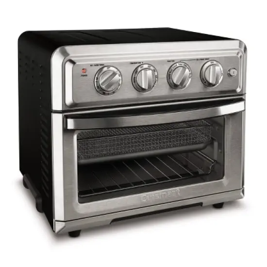 Cuisinart Air Fryer Toaster Oven: TOA-55WM, Stainless Steel, 1800W, 3-Year Warranty, Nonstick, Timer, Recipes Included image {3}