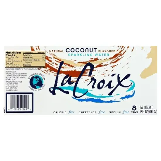 LaCroix Sparkling Water Coconut - 8pk/12 fl oz Cans image {5}
