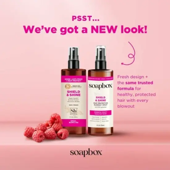 Soapbox Shield and Shine Heat Protectant Spray - 8 fl oz image {2}