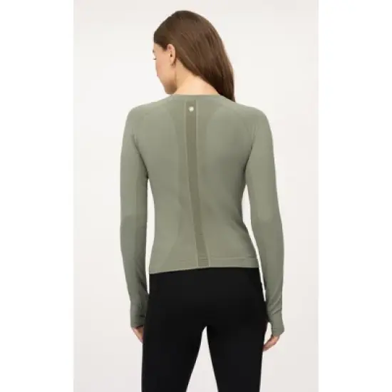 Yogalicious Womens Seamless Zaia Long Sleeve Active Shirt image {3}