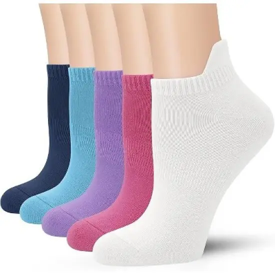 SERISIMPLE Women Viscose Bamboo No Show Sock Low Cut Socks Arch Support Breathable Athletic Sock 5 Pairs image {15}