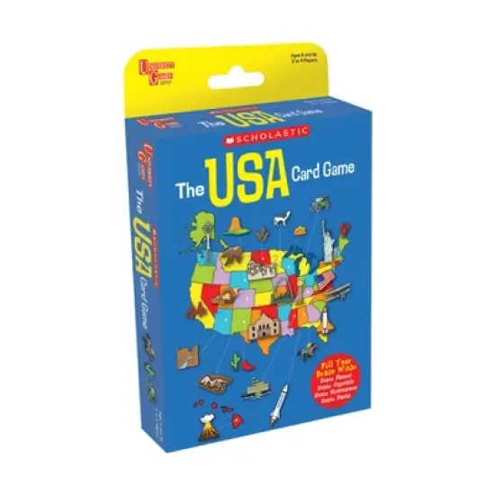 Scholastic - The USA Card Game Tuck Box: Educational Geography Board Game for 2-4 Players image {5}