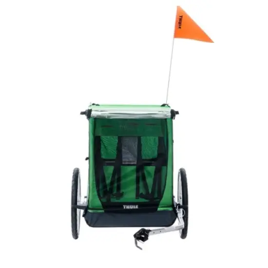 Thule Cadence Double Child Bicycle Trailer, Green image {5}