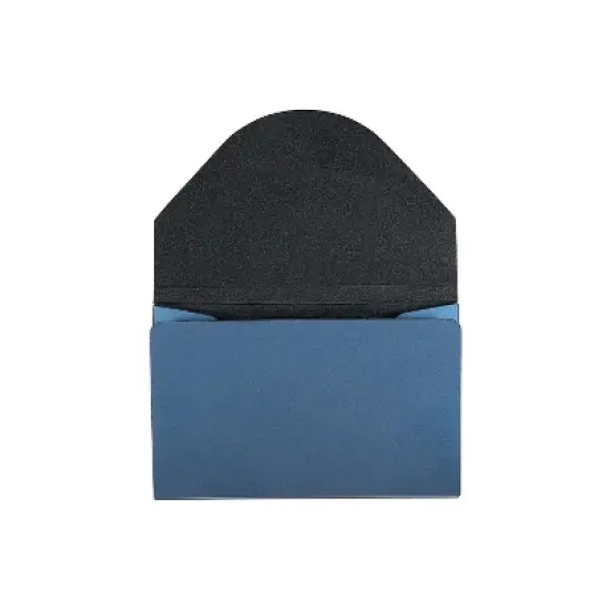 JAM Paper Plastic Business Card Holder Case Blue Metallic Sold Individually (3656189) image {2}