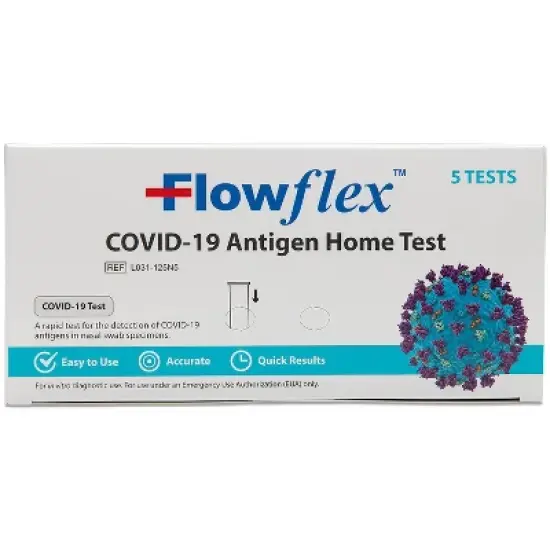 FlowFlex Covid-19 Antigen Home Test - 5ct image {2}