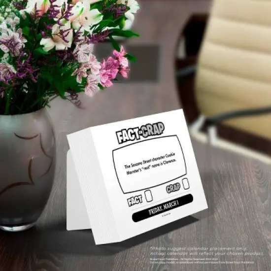 Browntrout 2024 Daily Desk Calendar 5"x6" Fact or Crap image {5}