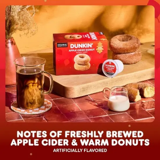 Dunkin' Donuts Apple Cider Donut Flavored Medium Roast Keurig K-Cup Coffee Pods - 22ct image {3}