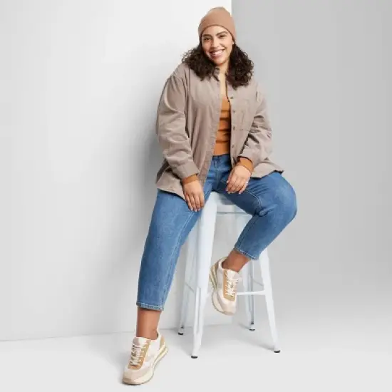 Women's Oversized Button-Down Corduroy Shirt - Wild Fable&trade; image {4}