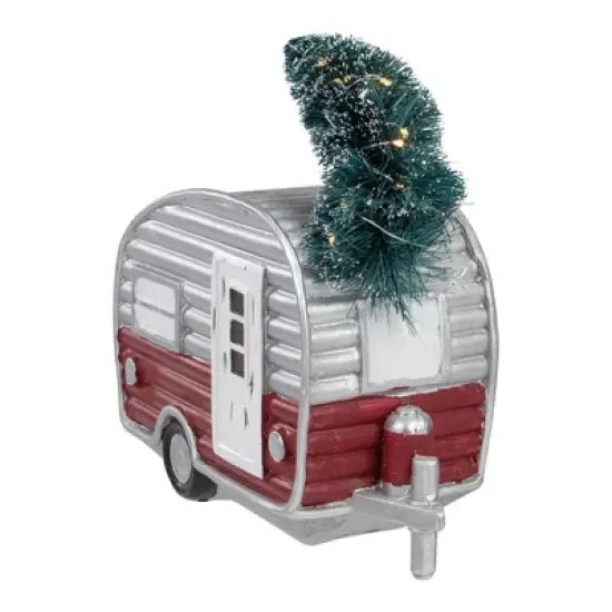 Northlight LED Lighted Camper with Pine Bough Christmas Decoration - 8.5" image {3}