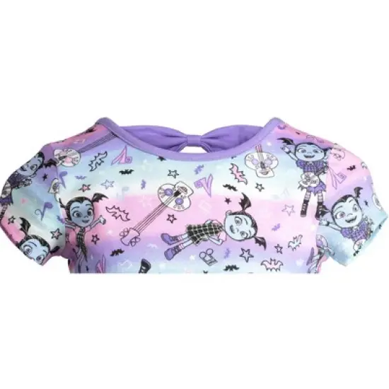 Disney Vampirina Toddler Girls Fashion Short Sleeve Dress Purple  image {4}