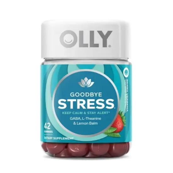 OLLY Goodbye Stress Gummies with GABA, L-Theanine & Lemon Balm - Berry Verbena image {9}